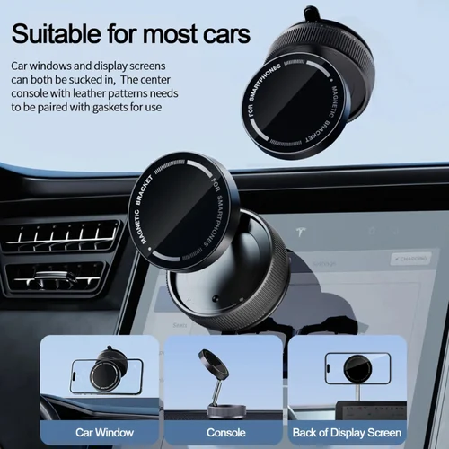 Car magnetic phone holder for magsafe 360° rotating ring.