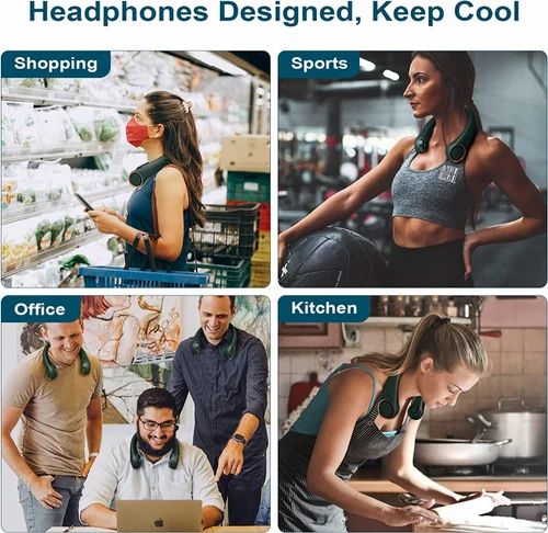 Portable 3 mini neck fan.