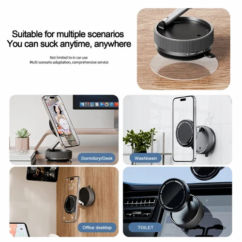 Car magnetic phone holder for magsafe 360° rotating ring.