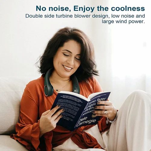 Portable 3 mini neck fan.