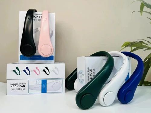 Portable 3 mini neck fan.