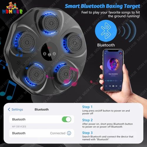 Music boxing machine wall mounted