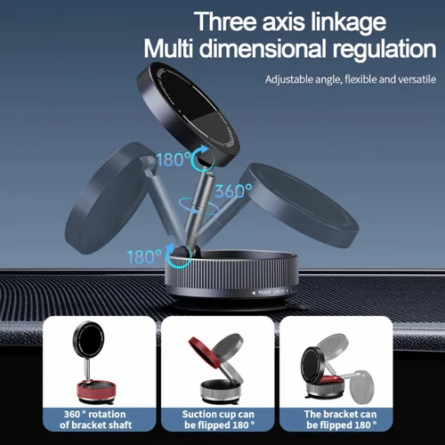 Car magnetic phone holder for magsafe 360° rotating ring.